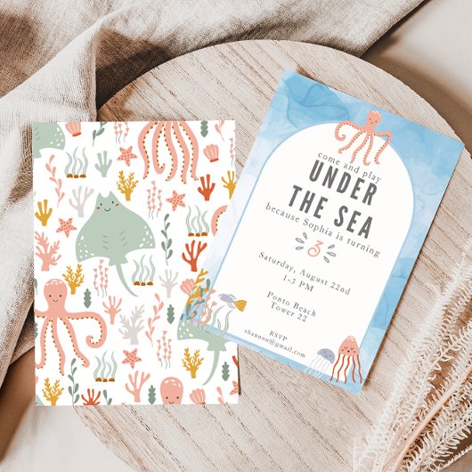 Invitation L'anniversaire des filles de la mer