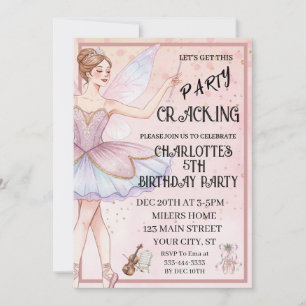 Invitation L'anniversaire du ballet de Noël Casse-Noisette