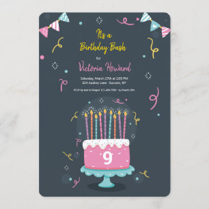 Invitation L'anniversaire mire la fête d'anniversaire
