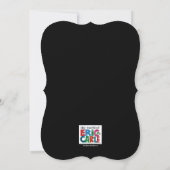 Invitation L'Anniversaire Très Affamé du Chalkboard Caterpill (Dos)