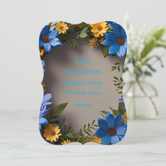 Invitation L'annonce d'invitation à la cérémonie (Debout devant)