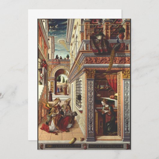 Invitation L'Annonciation, avec Saint Emidius (Devant / Derrière)