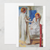 Invitation L'Annonciation par Dante Gabriel Rossetti (Devant / Derrière)