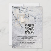 Invitation Lanterne à code QR Réception de mariage d'hiver ne (Dos)