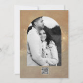 Invitation Lanterne Bronze Doré Romantique Rustique Fiançaill (Dos)