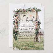 Invitation Lanterne d'arbor de mariage Mariage en fuite   (Devant)