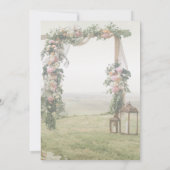 Invitation Lanterne d'arbor de mariage Mariage en fuite   (Dos)