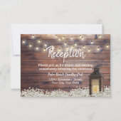 Invitation Lanterne de grange rustique Guirlande Lumineuse Ma (Devant)