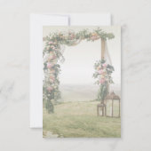 Invitation Lanterne de réception pour tonnelle de mariage (Dos)