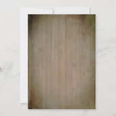 Invitation Lanterne de tournesol Rustique Floral Fête des mar (Dos)