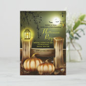 Invitation Lanterne d'Halloween (Debout devant)