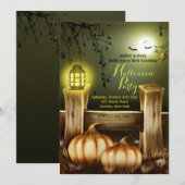 Invitation Lanterne d'Halloween (Devant / Derrière)