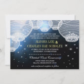 Invitation Lanterne en papier de la marine Mariage du soir so (Devant)