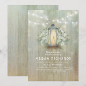 Invitation Lanterne et Baby shower de respiration de bébé rus (Devant / Derrière)