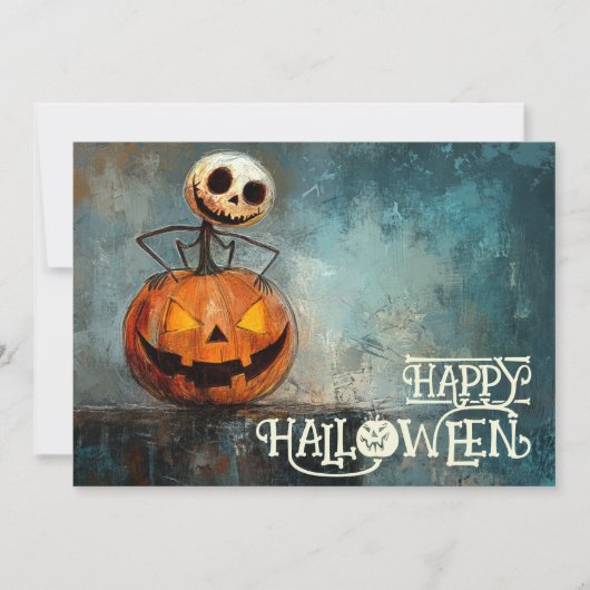 Invitation Lanterne Halloween Jack-O’-Laugh (Devant)