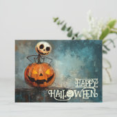 Invitation Lanterne Halloween Jack-O’-Laugh (Debout devant)