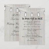 Invitation lanterne Invites (Devant / Derrière)