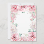 Invitation Lanterne Lit aux bougies - Mariage Floral (Dos)