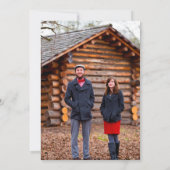 Invitation Lanterne Rustic Glow et Roses Rouge Foncé Save the (Dos)