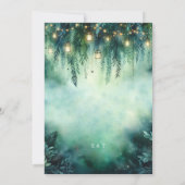 Invitation Lanternes à pendage de forêt enchantées Mariage de (Dos)