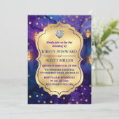 Invitation Lanternes de nuit Mystic Marrakesh & Bokeh Mariage (Debout devant)