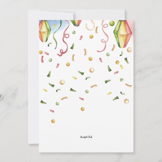 Invitation Lanternes de Papier (Dos)