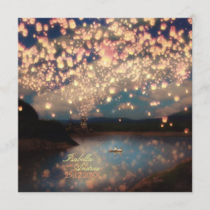 Invitation Lanternes de souhaits d'amour