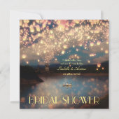 Invitation Lanternes de souhaits d'amour (Devant)