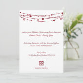 Invitation Lanternes Double Bonheur Mariage Anniversaire (Debout devant)
