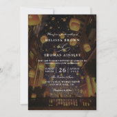 Invitation Lanternes Emmêlées Élégant Mariage Moderne Chic (Devant)