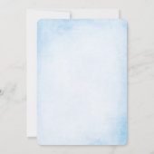 Invitation Lanternes en papier brillant Mariage Cloud bleu (Dos)
