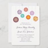 Invitation Lanternes en papier brillant Plum Mariage (Devant)