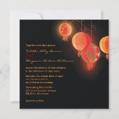 Invitation Lanternes en papier des lumières du jardin Faire-p (Dos)