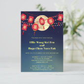Invitation lanternes en papier Mariage chinois (Debout devant)