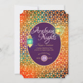 Invitation Lanternes Exotic Arabe Nights (Devant)