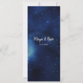 Invitation Lanternes flottantes - Menu Occasion spéciale Mari (Dos)