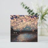 Invitation Lanternes Love Wish (Debout devant)