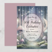 Invitation Lanternlight Dreams Forêt enchantée Anniversaire (Devant / Derrière)