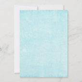 Invitation Lapin avec une guirlande de roses Pâques mignon (Dos)