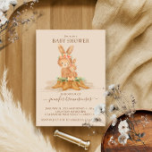 Invitation Lapin Beige Mammy Bunny Baby