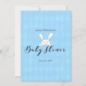 Invitation Lapin Blanc Lapin Bleu Qu'est-ce que dans votre je (Dos)