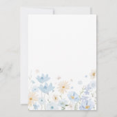 Invitation Lapin bleu Assez Baby shower (Dos)