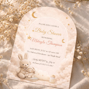 Invitation Lapin Blush Moon