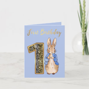 Invitation Lapin Classique 1er Anniversaire