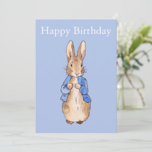 Invitation Lapin classique en veste bleue