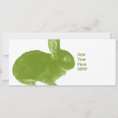 Invitation Lapin croisé chaud pour Pâques (Dos)