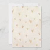 Invitation Lapin dans le Baby shower à air chaud bleu Turquoi (Dos)