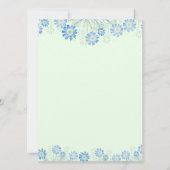 Invitation Lapin d'aquarelle dans l'oeuf rayé Pâques (Dos)