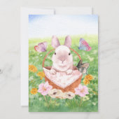 Invitation Lapin de brunch de Pâques (Dos)