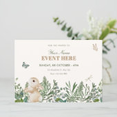 Invitation Lapin de jardin  (Debout devant)